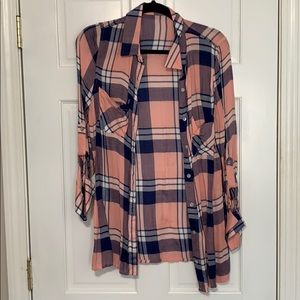 Plaid button down